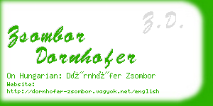 zsombor dornhofer business card